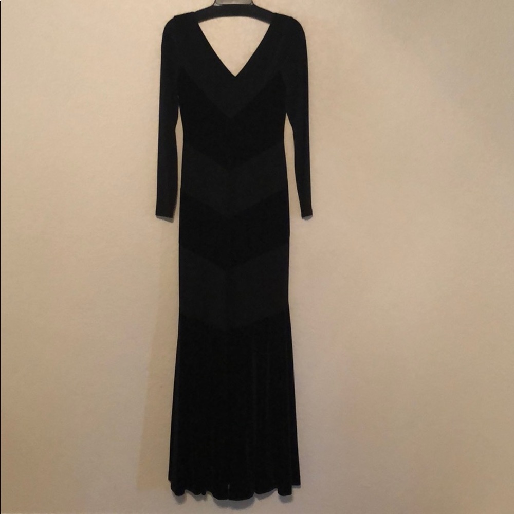 Ralph Lauren Formal Gown Velvet Trim